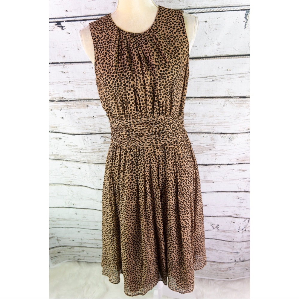 Michael Kors Cheetah Silk Dress Made in Italy